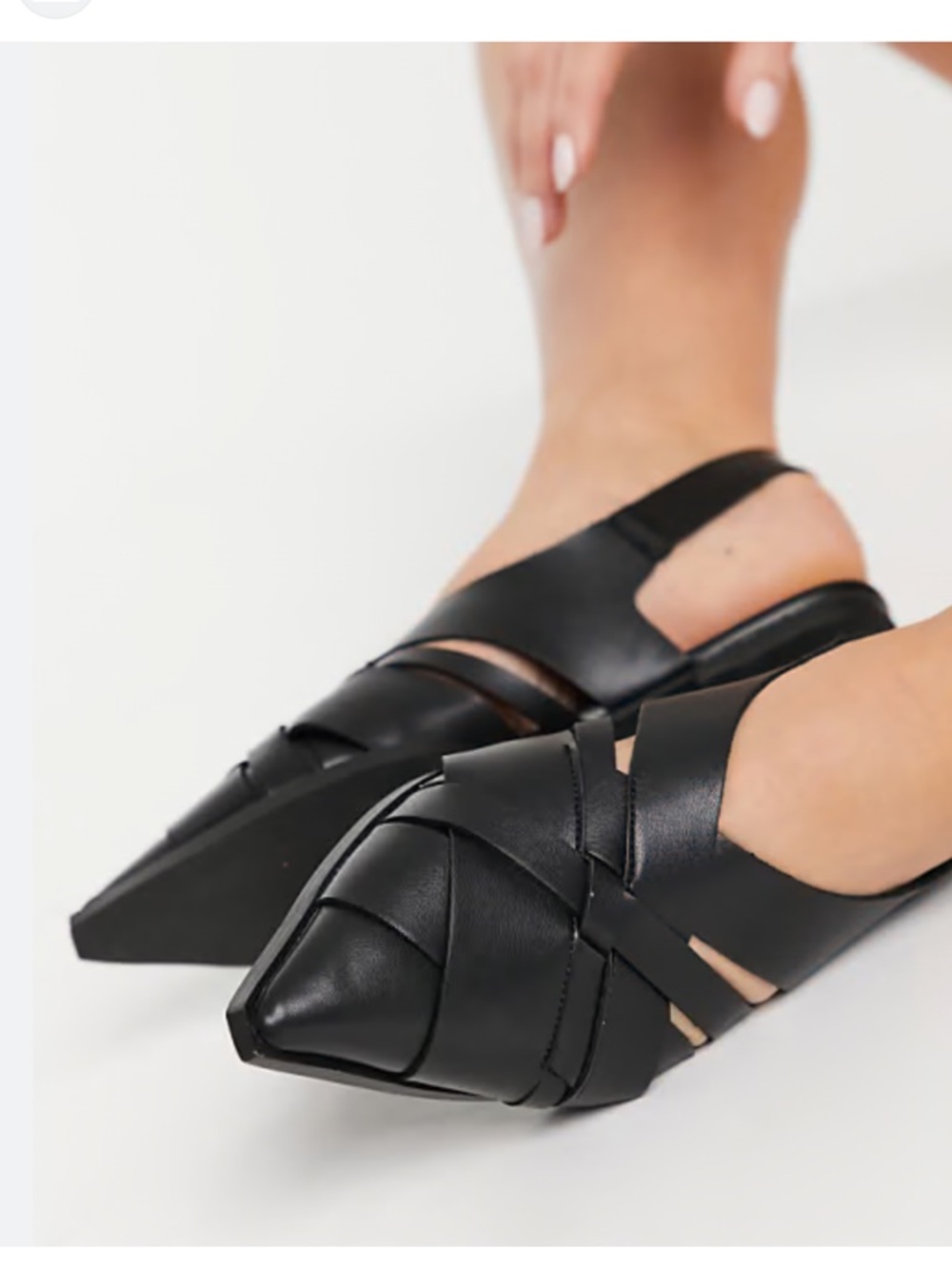 ASOS Design mazed slingback cutout sandal
